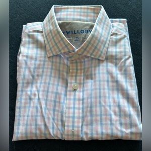 Twillory Blue/Pink/White Dress Shirt size 15.5/34-35